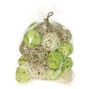 ANDALUCA Decorative Vase Filler Bag with Orbs, Balls (Bamboo Green)
