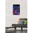 thumbnail image 2 of Wumples - Neon Dinosaur Wall Poster, 14.725" x 22.375" Framed, 2 of 5