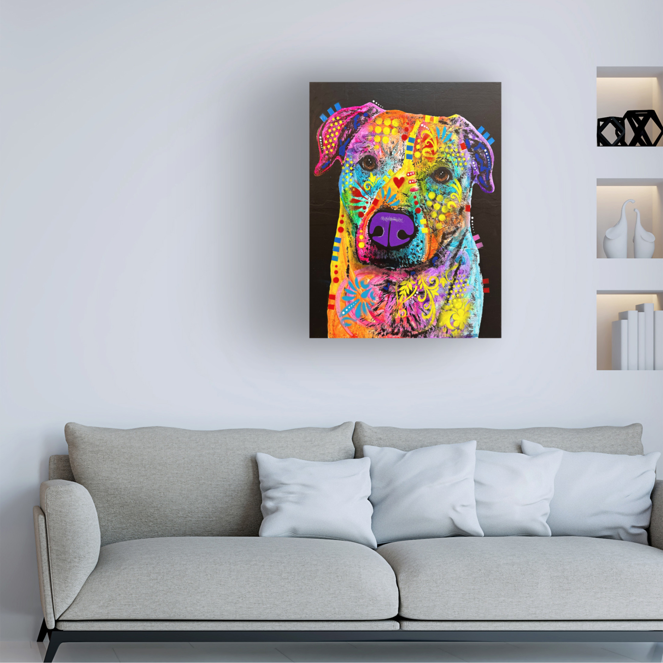 Canvas Wall Art - Dean Russo- Exclusive 'Hunker' Wall Art for Living Room, Bedroom, or Office Décor by Trademark Fine Art - 24 x 32 Inches