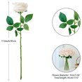 thumbnail image 2 of Artificial Roses with Stems Roses Valentine's Artificial Flowers Decorations for Mothers Day Bridal Bouquet Wedding Party Home Decor-15PCS（Champagne）, 2 of 5