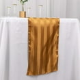 thumbnail image 5 of Efavormart 12"x108" Gold Satin Stripe Table Runner, Elegant Tablecloth Runner, 5 of 11