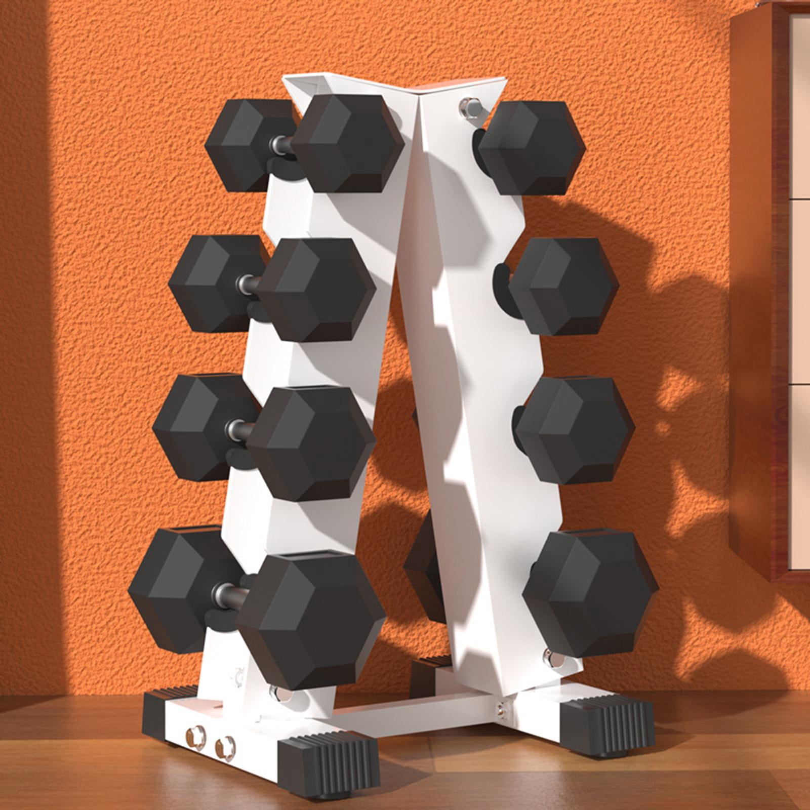 Baoblaze Dumbbell Rack Dumbbell Bracket Sturdy Small for Strength Training 4 Tier