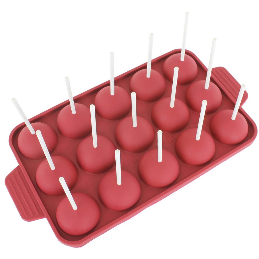 Freshware 15Cavity Cake Pop Silicone Mold for Party Cupcake, Lollipop