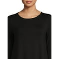 thumbnail image 4 of Time and Tru Women's Knit Dress with 3/4-Length Sleeves, 4 of 5