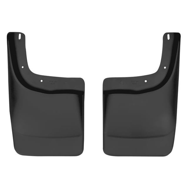 Husky Liner Boue 57411 Garde-Boue Personnalisé; Ajustement Direct; Ensemble de 2; Profilé; Sans Logo; Noir; Thermoplastique; à Visser