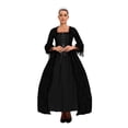 thumbnail image 2 of FEIFLY Elegant Gothic Lace Dresses For Stage Performance Formal Events And Reenactments Solid Color Festival Clothing, 2 of 5