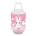 thumbnail image 2 of FOR U DESIGNS Heart Rabbit Halter Swimsuit for Kids Girls 3-4 Years Old Comfy Swimwear for Beach Surfing Pink One Piece Bathing Suit Cute Summer Beachwear, 2 of 6