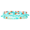 thumbnail image 1 of Sonducket 3 piezas trenzada estilo resistente al agua cera muñeca conjunto de joyas longitud dama decoración Popular encanto mano cadena playa Ropa, zapatos y accesorios Miscelánea tipo 6 6 Sonducket AP010274-06, 1 of 6