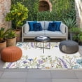 thumbnail image 2 of Purple Lavender Outdoor Rug for Patio/Deck/Porch, Non-Slip Large Area Rug 3 x 5 Ft, Spring Pastoral Wildflowers Botanical Indoor Outdoor Rugs Washable Area Rugs, Reversible Camping Rug Carpet Runner, 2 of 8