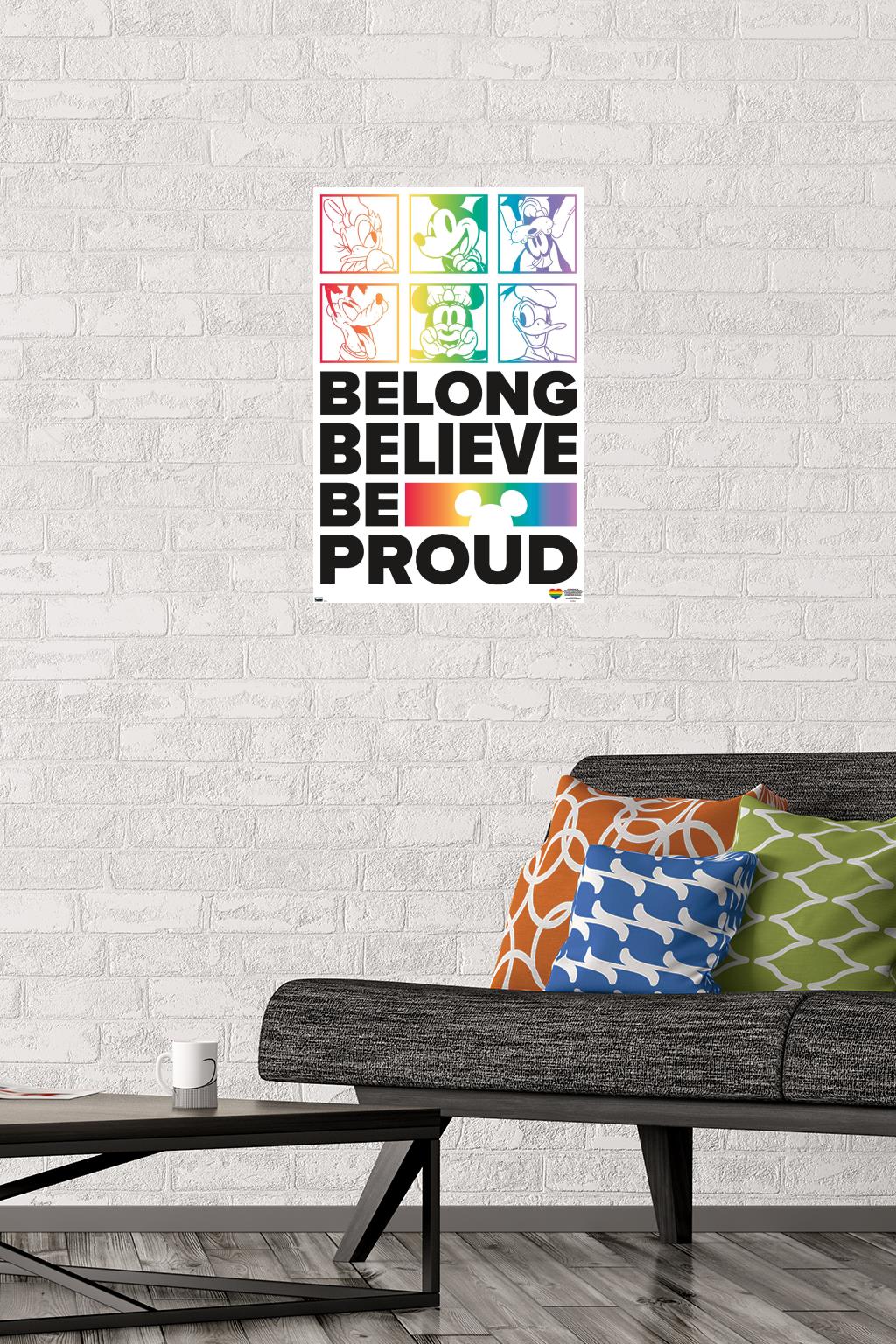 Disney Mickey Mouse - Belong Wall Poster, 14.725" x 22.375"