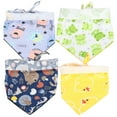thumbnail image 3 of Dog Neckerchief,4Pcs Printing Style Dog Pet Handkerchief Pet Neck Scarf Sturdy Construction, 3 of 14