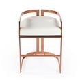 thumbnail image 5 of Butler Specialty Clarence Rose Gold & White Faux Leather Counter Stool, 5 of 7