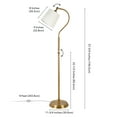 thumbnail image 2 of Evelyn&Zoe Harland Arc Floor Lamp with Fabric Shade, 2 of 8