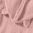 thumbnail image 4 of WMTBSRSW Women Fuzzy Fleece Hoodie Sweatshirt Cute Graphic Plush Blanket Hoodies Fashion Ruffle Side Button Long Sleeve Pullover with Hoody Pink Large, 4 of 4