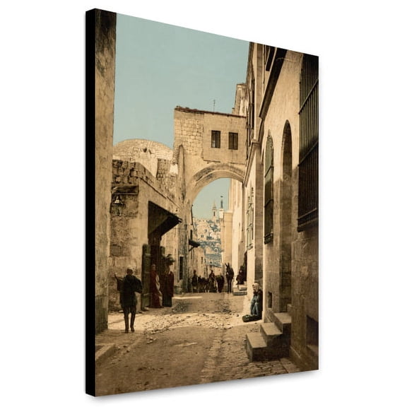 Canvas Print: The Arch Of Ecce Homo, Jerusalem, Holy Land, circa 1890