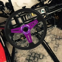 OUNONA Universal Aluminum Alloy Steering Wheel For Golf Cart Racing Atv Comfortable Golf For Enhanced Driving Experience