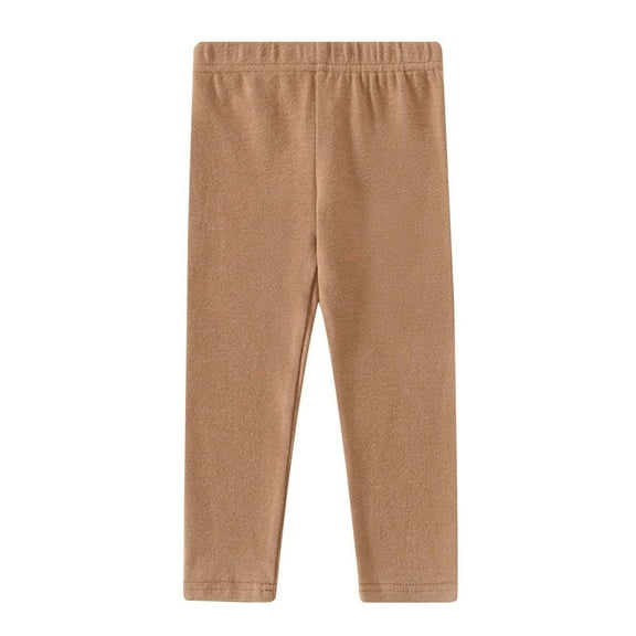 Bmisegm Baby Boy Pants Baby Toddler Girls Toddler Boys Autumn Solid Color Elastic Waist Sweatpants and Leggings Warm Pull on Pants baby girl pants 12-24 Months 90