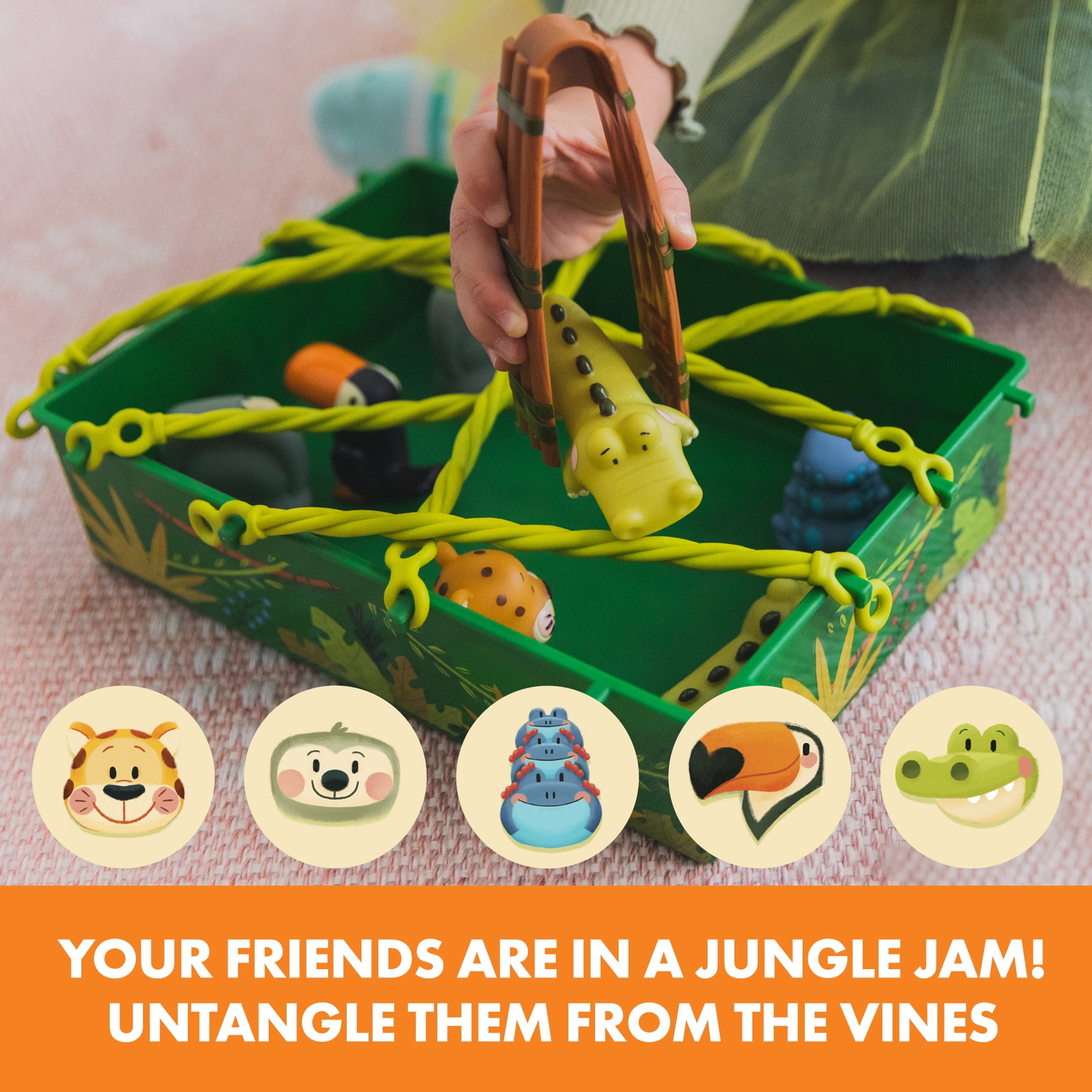 Educational Insights Jungle Rescue Board Game, Fine Motor Skills, Kids Ages 3 and up