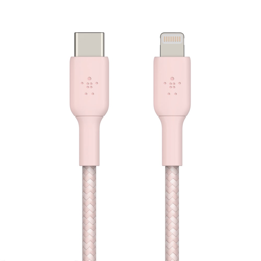 Belkin 24W Dual Port USB Wall Charger - Braided Lightning Cable Included -  iPhone Charger Fast Charging - USB Charger Block for Power Bank, iPhone 14,  13, 12, and11, Samsung & more, Rose Gold - DroneUp Delivery