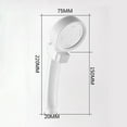 thumbnail image 2 of Dnogom Supercharged Water Pressure Shower Head With Stop Button,8.7" Multi-Mode Anti-Clog Showerhead Nozzle For Home Hotel Bathrooms, 2 of 7