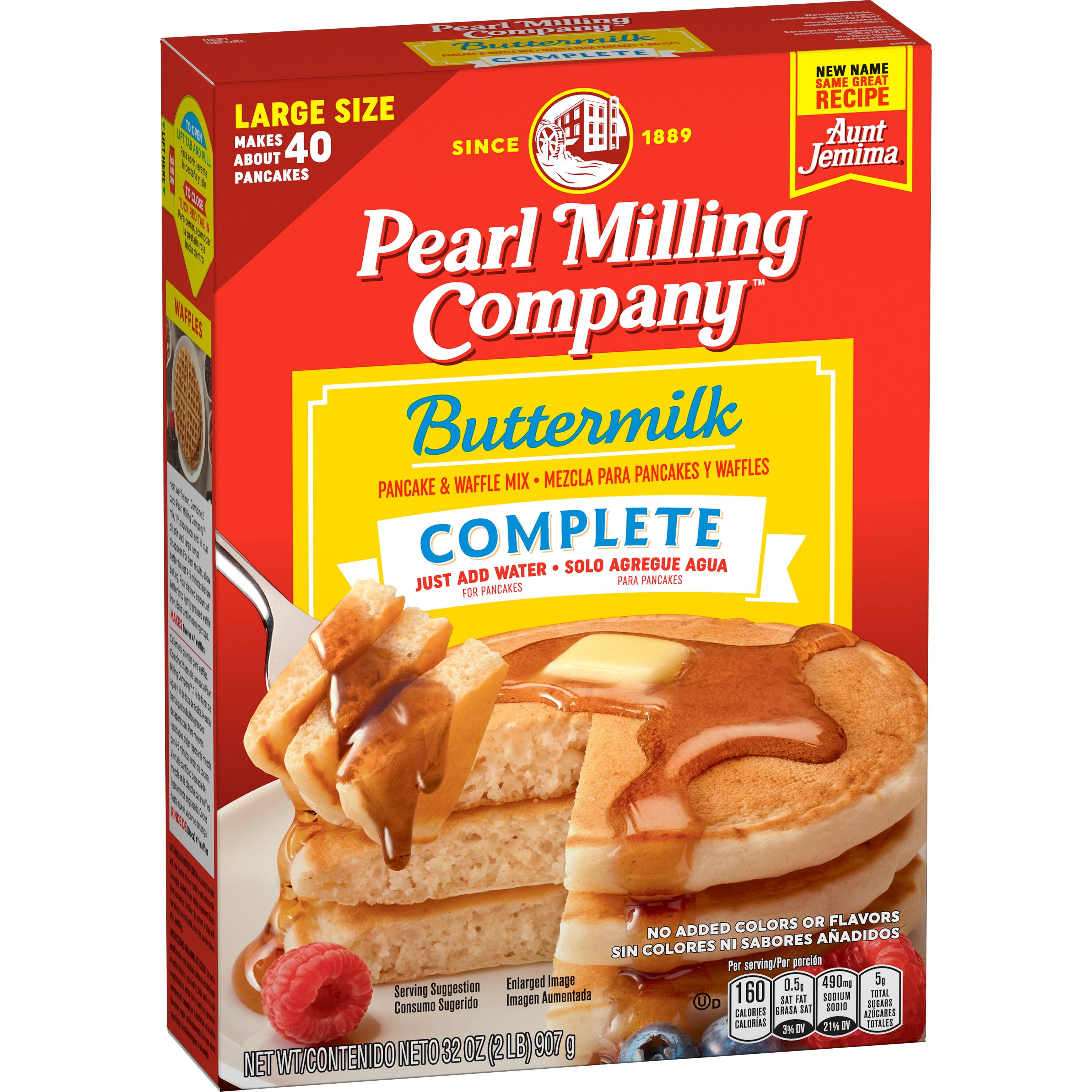 Hysterisk morsom software Tæl op Pearl Milling Company Complete Pancake Mix Buttermilk 32 oz - Walmart.com