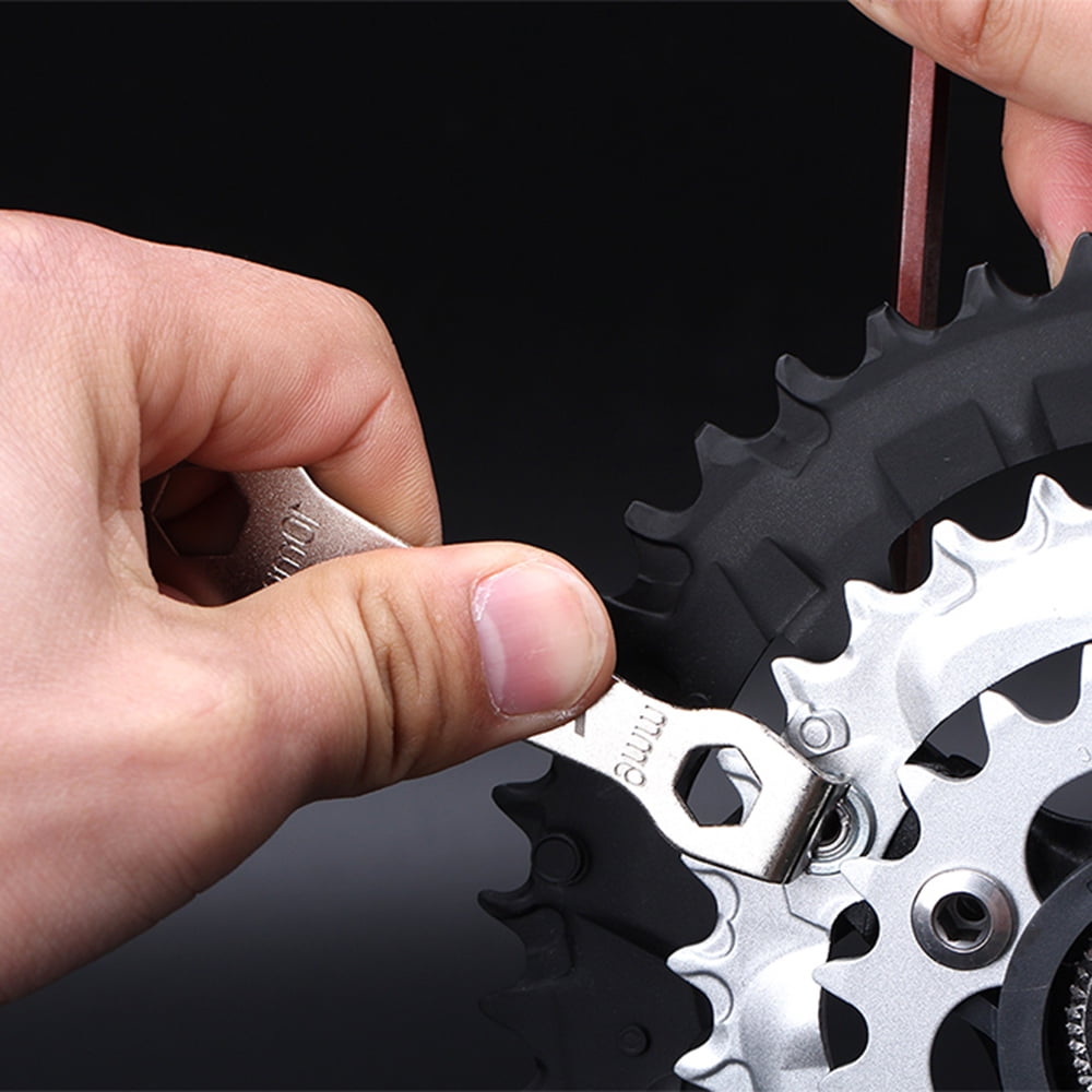 Bicycle Chain Ring Bolts Wrench Chainwheel Dismounting Tool Crankset Chainring Nut Wrench Spanner