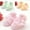 Pink+Green+Apricot, variant on Uccdo Baby Girl Lovely Lace Ruffle Frilly Cotton Ankle Socks Newborn Warm Floor Socks 0-6M