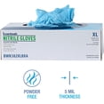 thumbnail image 4 of Reliable 5 Examination Nitrile Gloves - X-Large, Blue (100/Box) providing excellent performance, 4 of 4