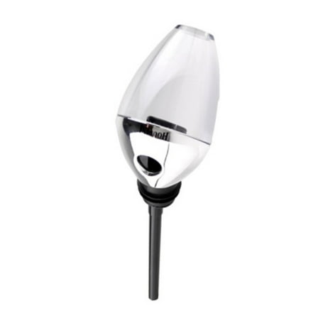 Houdini Deluxe 6-inch Wine Aerating and Pourer in Chrome and Black