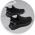 thumbnail image 2 of Zapatos para correr Moda Senderismo Zapatos para mujeres para gimnasio Viajes Trabajo (38 Negro) Wdftyju  Tenis De Mujer Tenis De Hombre, 2 of 5