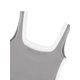 thumbnail image 5 of ATHLECHIC Top de tanque corto ajustado para mujer, con escote cuadrado y bloque de color, camisón deportivo para el verano, color gris, 5 of 5