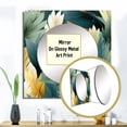 thumbnail image 3 of Designart "Lush Rainforest Rhythms I" 0 Square Mirror For Wall Decor - Large Beige Square Mirror Printed Wall Decor - Tropical Square Living Room Mirror, 3 of 5