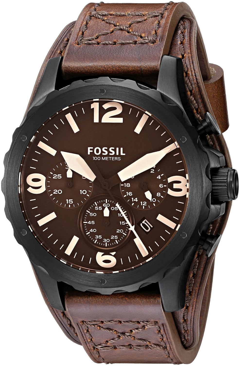 Fossil Men's Nate Chronograph Leather 