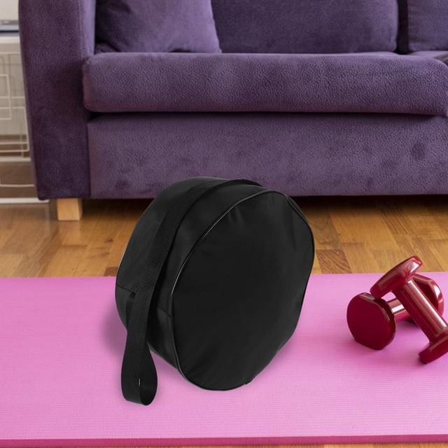 Raindrops Sac de Rangement pour Roues de Yoga Accessoires de Yoga Sac de Mise en Forme Accessoires de Gym pour Femmes Polyester Noir