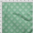 thumbnail image 4 of oneOone Viscose Jersey Green Fabric Floral Craft Projects Decor Fabric Printed By The Yard 60 Inch Wide, 4 of 6