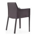 thumbnail image 6 of Manhattan Comfort Vogue Faux Leather Armchair in Gray (Set of 2), 6 of 6