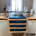 thumbnail image 2 of Decorative Teal Blue Table Runner 6 - 8 Seater Table Runner (16 x 90 inch), Patchwork & Foil Table Runner, Velvet fabric Table Linen, Solid Color Pattern Modern Style - Azriel, 2 of 10