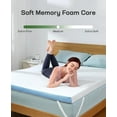 thumbnail image 6 of BESTERGO Twin 3-Inch Memory Foam Mattress Topper with Gel Infusion, Breathable Cool Cover, Anti-Slip Base & Elastic Straps, CertiPUR-US Certified for Pain Relief, 6 of 7