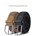 thumbnail image 2 of Mile High Life Young Boys Girls | Braided Stretch Elastic Belt | Pin Prong Buckle | Loop End Tip |, 2 of 6