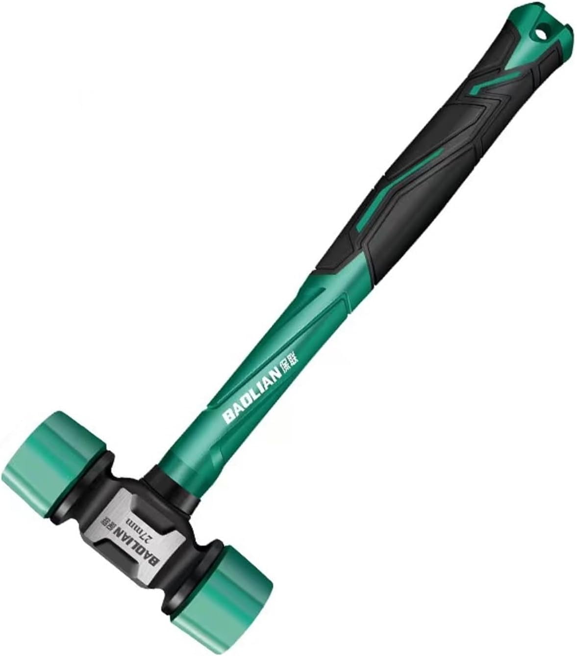 RGHJAR-Rubber Mallet Double-Faced Flooring Hammer for Camping Woodworking Tile Installation and Automotive Repairs (27mm)