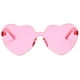 thumbnail image 2 of de montura sin montura , con lentes en corazón para mujer Rosado Colcomx Gafas de sol sin montura, 2 of 6