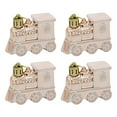 thumbnail image 5 of HCTSHG 4PCS Christmas Train Ornament for Home Plastic Xmas Hanging Ornaments with Rope Christmas Train House Decoration for Home Wedding Party, 5 of 9