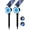 Blue light, variant on HOVMAP Solar Lights Outdoor Adjustable Solar Panel 53 LEDs 1500mAh Battery 3 Modes IP65 Waterproof ABS 1 Pack for Garden Yard Trees, 1Pc Warm light