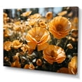 thumbnail image 2 of Designart "Peach Buttercups landscape Vibrant I" Floral Wall Art Living Room, 2 of 5