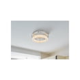 thumbnail image 2 of Elegant Lighting Bowen 18" 1-Light Metal Adjustable LED Flush Mount in Chrome, 2 of 10
