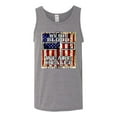 thumbnail image 3 of By His Blood We Are Healed Inspirational/Christian Mens Graphic Tank Top, Heather Grey, Small, 3 of 5
