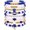 Blue White, variant on Multi-Layer Stacked Friendship Bracelet Set for Women Personalized Stackable Letter Rugby Cap Stretch Beaded Bracelet
