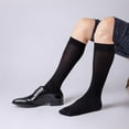 thumbnail image 1 of Lefu Chaussettes Habillées Transparentes pour Hommes, Bas Transparents Ultra Minces Extensibles, 1 of 9