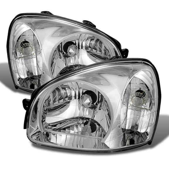 For 2003 2004 2005 2006 Santa Fe Headlights Headlamps Replacement Set Left Right