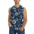 thumbnail image 2 of Picia Sailing Cruises Nautical mens Cotton Tank Undershirts , Moisture-wicking Ribbed Tanks, Lightweight Cotton Tank Undershirts-Medium, 2 of 8